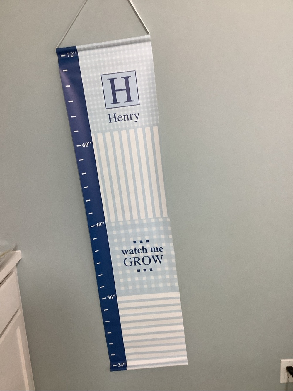 Henry Growing chart - up to 72 inches